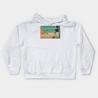 Asteroid City Postcard Augie Kids Hoodie